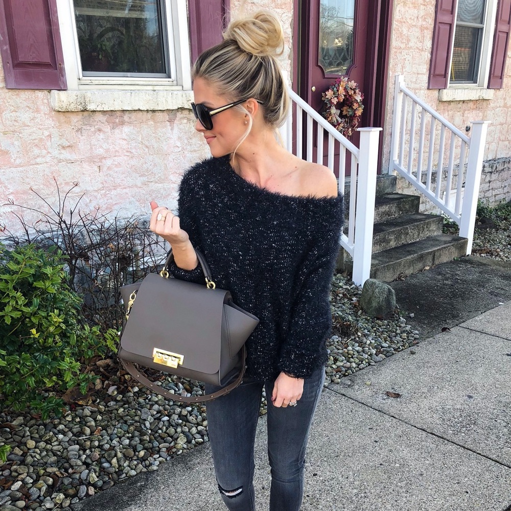 Off the shoulder sweater from Express